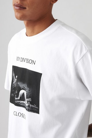 T-shirt Joy Division 'Closer' - Bianco