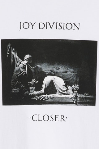 T-shirt Joy Division 'Closer' - Bianco