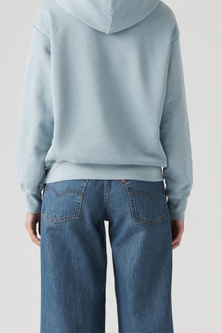 Felpa con cappuccio - Celeste