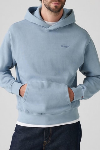 Felpa con cappuccio - Celeste