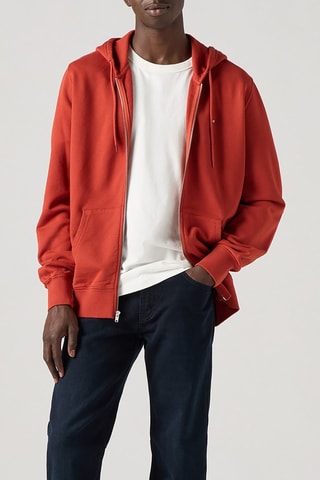 Felpa con cappuccio - Corallo