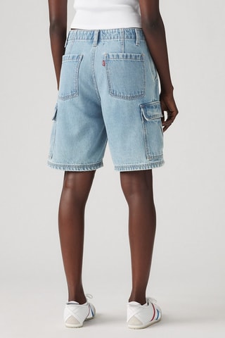Shorts cargo in jeans - Celeste