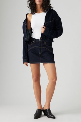 Minigonna in jeans - Blu scuro