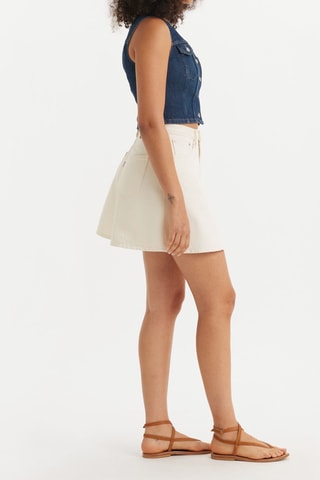 Minigonna in jeans - Ecrù