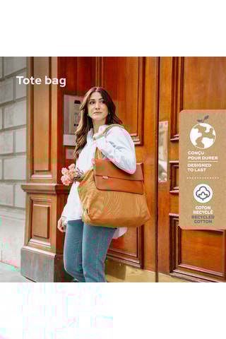 Totebag en Etui - Bruin en Camel