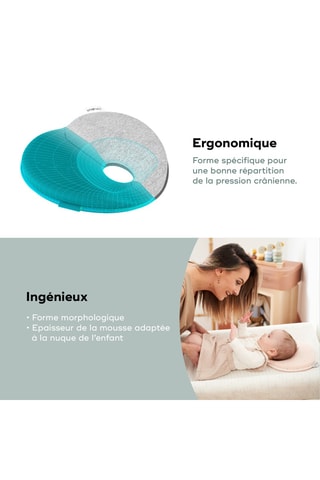 Biologisch Katoenen Hoofdsteun - 0 t/m 3 maanden - 25 x 23 x 2,8 cm