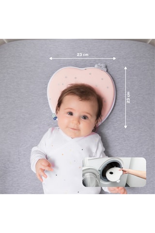 Biologisch Katoenen Hoofdsteun - 0 t/m 3 maanden - 25 x 23 x 2,8 cm