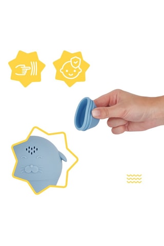 4 Silicone Badspeeltjes - Vanaf de Geboorte