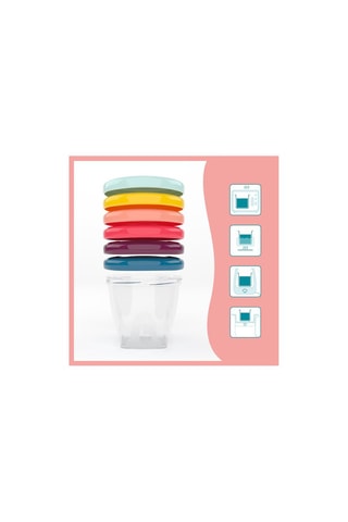 6 Potjes met Schaalverdeling zonder BPA Babydols - 6 x 250 ml