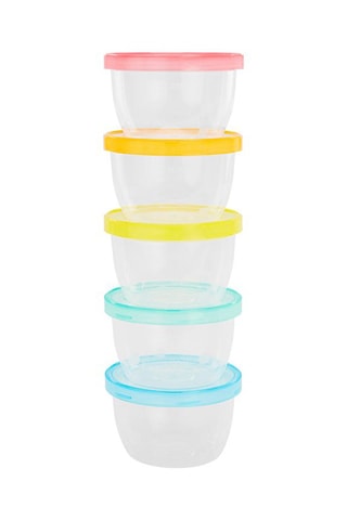 5 Bewaarbakjes badabowls 5 x 250 ml