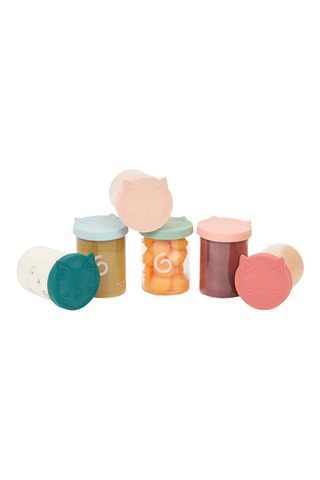 6 Glazen Bewaarbakjes Babydols - 6 x 250 ml - Vanaf de Geboorte