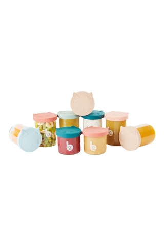 9 Glazen Bewaarbakjes Babydols - 6 x 250 ml en 3 x 120 ml - Vanaf de Geboorte