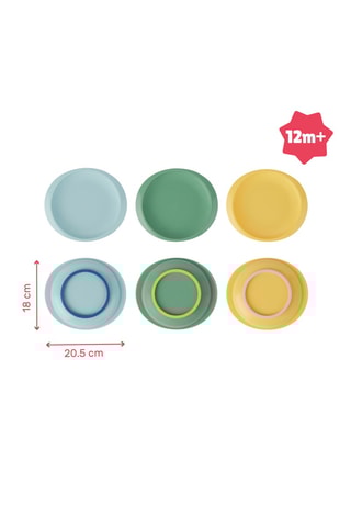 3 borden zonder BPA - 18 x 20,5 x 2,4 cm - Vanaf 12 maanden