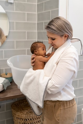 Biologisch Katoenen Badlaken - Wit - 90 x 100 cm