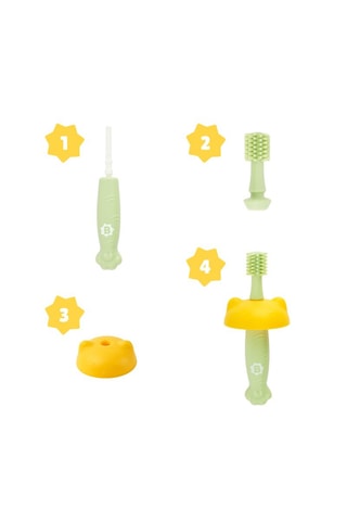 Evolutieve Silicone Tandenborstel - Vanaf de Geboorte