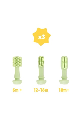 Evolutieve Silicone Tandenborstel - Vanaf de Geboorte