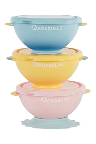 3 Bewaarbakken zonder BPA Fun Colors - 3 x 330 ml - Vanaf de Geboorte