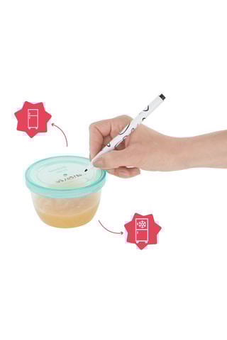 12 Bewaarbakjes zonder BPA - 25 cl - Vanaf de Geboorte