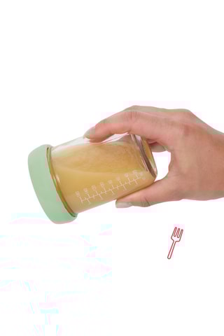 2 Glazen Bewaarbakjes met Deksels - BPA-vrij - 22 cl - Vanaf de Geboorte