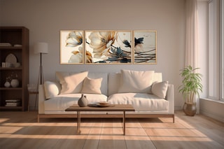 3 tableaux - 50 x 35 cm et 50 x 70 cm