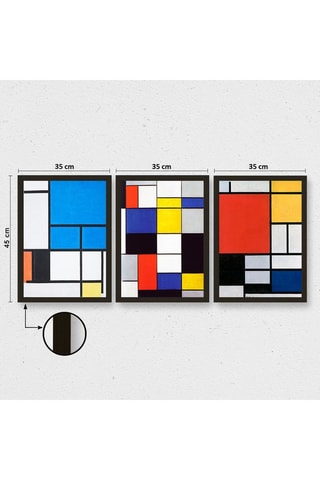 3 tableaux - 35 x 45 cm