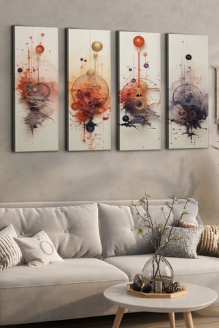 4 tableaux - 30 x 90 cm