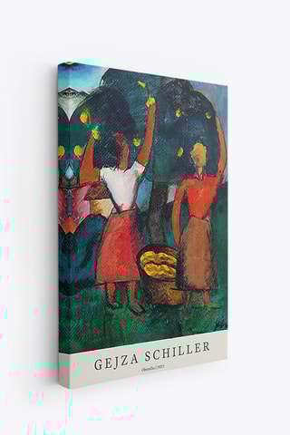 3 tableaux ‘’Hlava muza’’, ‘’Z pase’’ et ‘’Oberacka’’ Gejza Schiller - 40 x 60 cm