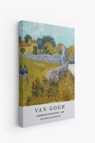 3 tableaux ’’Poirier en fleurs’’, ‘’Ferme en Provence’’ et ‘’Le Champ de blé vert avec cyprès’’ Van Gogh - 70 x 100 cm