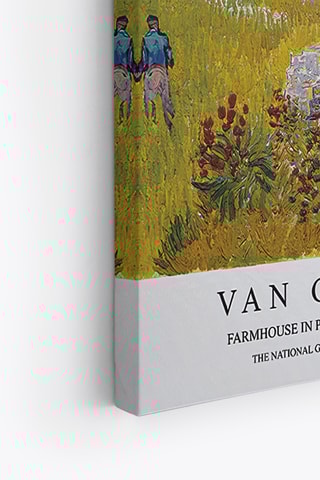 3 tableaux ’’Poirier en fleurs’’, ‘’Ferme en Provence’’ et ‘’Le Champ de blé vert avec cyprès’’ Van Gogh - 50 x 70 cm