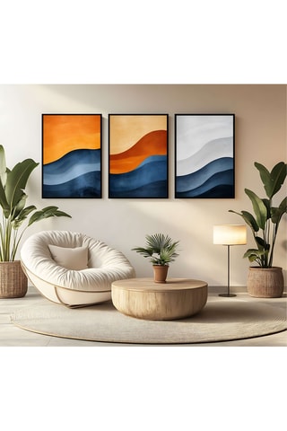 3 tableaux - 30 x 40 cm