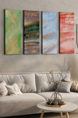 4 tableaux - 30 x 90 cm