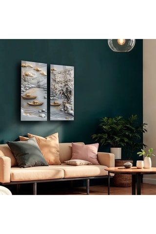 Dittico in vetro temprato - 73 x 70 cm