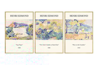 3 tableaux - Henri-Edmond Cross