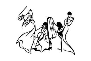 Décoration murale Alba S - Noir