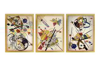 3 tableaux - 35 x 45 cm