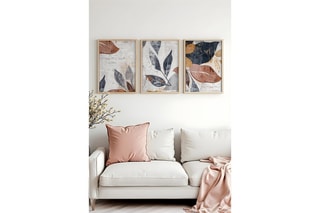 3 tableaux Yuhu - 35 x 50 cm