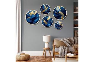 5 tableaux en bois massif Yats