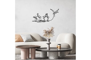 Décoration murale Flamingo - Noir