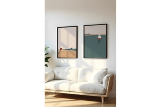 2 tableaux en bois - 35 x 50 cm