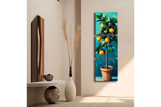 Triptyque en pin - 45 x 141 cm