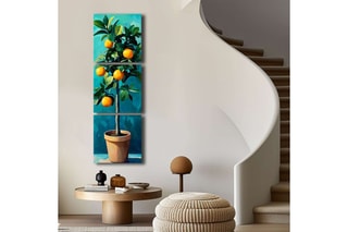 Triptyque en pin - 45 x 141 cm