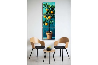 Triptyque en pin - 45 x 141 cm