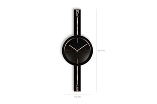 Horloge - 30 x 80 cm - Noir