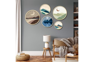 5 tableaux en bois massif Yats