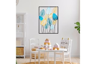 Décoration murale Atmi 2 Bleu et jaune