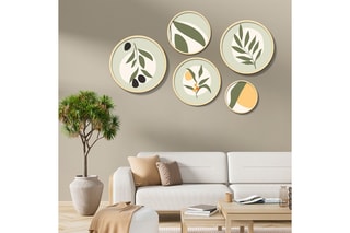 5 tableaux en bois massif Yats