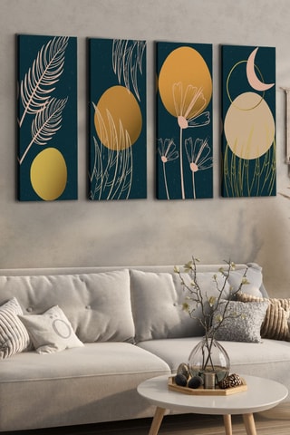 4 tableaux - 30 x 90 cm