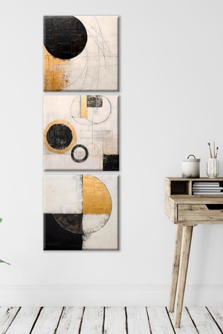 3 tableaux - 30 x 30 cm