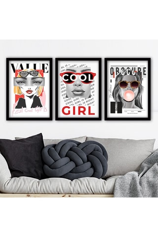 3 tableaux - 35 x 45 cm