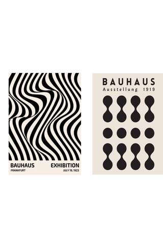 2 tableaux Bauhaus - 50 x 70 cm